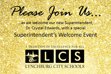 Please Join Us... as we welcome our new Superintendent, Dr. Crystal Edwards