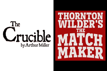 The Crucible and The Matchmaker poster graphics