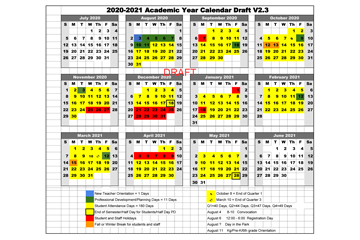 LCS academic calendar draft