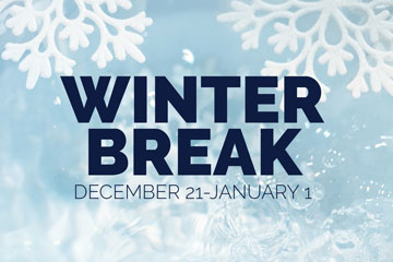 Winter Break December 21-January 1