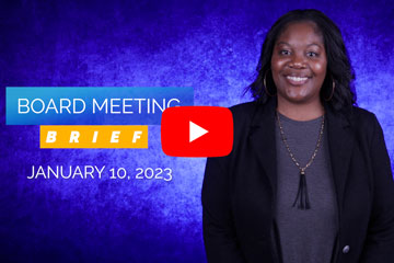 Board Meeting Brief - January 10, 2023
