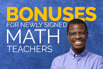 Bonuses for newly signed math teachers