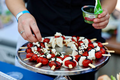 Platter of hors d'oeuvres