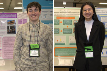 Science Fair qualifiers Caden Morford and Serena Gua