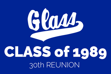 Glass Class of 1989 30th Reunion