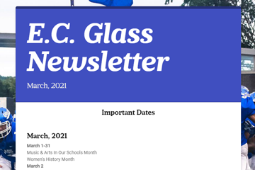 E. C. Glass Newsletter March 2021
