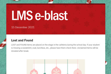 LMS e-blast 15 December 2021