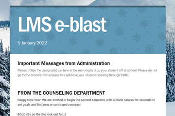 LMS e-blast 5 January 2022