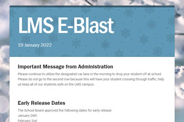 LMS e-blast 19 January 2022
