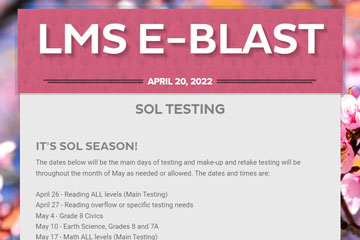 LMS e-blast 20 April 2022