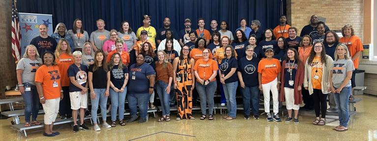 Group photo of HES staff